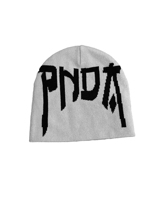 Unisex PNDA Skull Beanie - Grey/Black